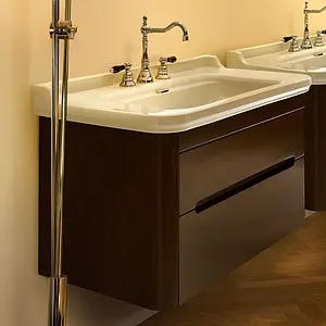 Тумба-умывальник Kerasan Waldorf noce (орех) 919346noce+4141K1bi/cr*3, 1