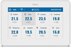Проводная панель управления контроллером Wi-Fi TECH ST-M-9r белый WG.11.0512 Проводная панель управления контроллером Wi-Fi TECH ST-M-9r белый WG.11.0512, 1