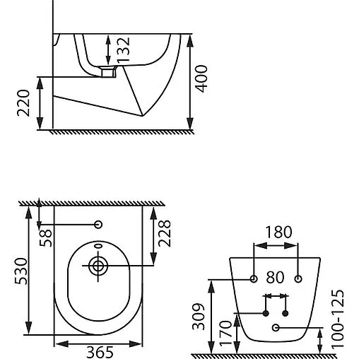 Биде подвесное Allen Brau Reality черный матовый 4.32008.31