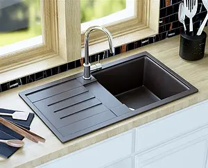 Мойка кухонная Aquaton Верона 85.5 графит 1A710032VR210 Мойка кухонная Aquaton Верона 85.5 графит 1A710032VR210, 4