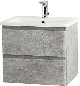 Тумба-умывальник подвесная BelBagno ALBANO-CER 50 Cemento Verona Grigio ALBANO-CER-500-2C-SO-CVG+12050-KL, 3