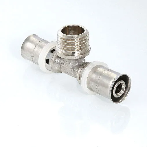 Тройник пресс переходной 20мм x ½"н x 20мм Valtec VTm.233.N.200420