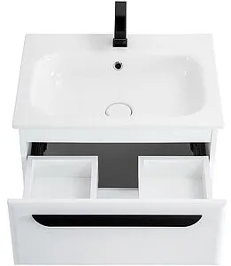 Тумба-умывальник подвесная Cezares Eco 60 Bianco Lucido ECO-CER-600-2C-SO-BL+CZR-NAT-60-LVB Тумба-умывальник подвесная Cezares Eco 60 Bianco Lucido ECO-CER-600-2C-SO-BL+CZR-NAT-60-LVB, 4