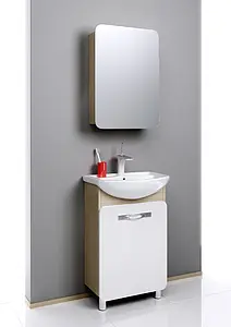 Шкаф-зеркало Aqwella Vega 55 L дуб сонома Veg.04.05, 4