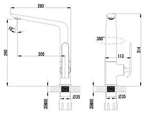 Смеситель для кухни Lemark Melange белый/хром LM4905CW, 2