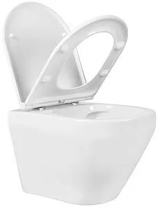 Унитаз подвесной безободковый Aquatek Лея белый AQ1199-00, 5
