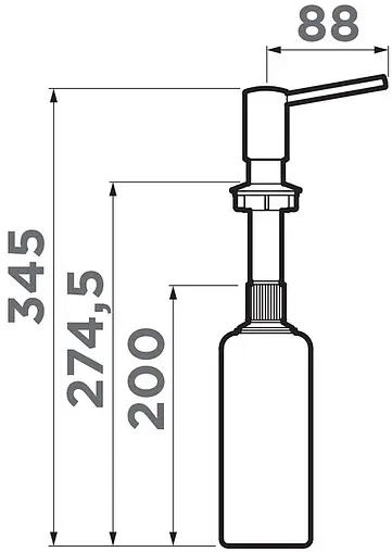Дозатор Omoikiri OM-02-CA карамель 4995038