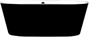 Ванна акриловая отдельностоящая BelBagno 170x80 белый/панель черный матовый BB200-1700-800-NERO Ванна акриловая отдельностоящая BelBagno 170x80 белый/панель черный матовый BB200-1700-800-NERO, 1