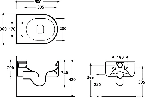 Унитаз подвесной Kerasan Flo белый 311501