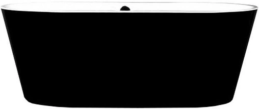 Ванна акриловая отдельностоящая BelBagno 170x80 белый/панель черный матовый BB200-1700-800-NERO