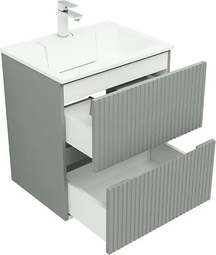 Тумба-умывальник Aquanet Джейн 60 мисти грин 00313316+