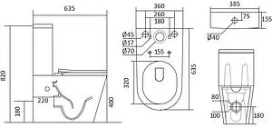 Унитаз-компакт безободковый Aquatek Либра New белый AQ1263N-00 Унитаз-компакт безободковый Aquatek Либра New белый AQ1263N-00, 2