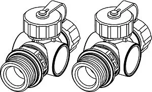 Концевая группа коллектора Комплект для заполнения и слива системы для коллекторов систем отопления TECEflex 712562 Концевая группа коллектора Комплект для заполнения и слива системы для коллекторов систем отопления TECEflex 712562, 3