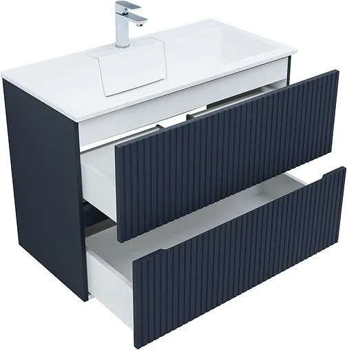 Тумба-умывальник Aquanet Джейн 90 маренго 00313303+