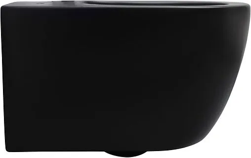 Унитаз подвесной безободковый Aquanet Cetus-BW Rimless черный матовый CETUS-BW