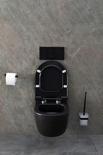 Унитаз подвесной безободковый Allen Brau Priority черный матовый 4.31002.31