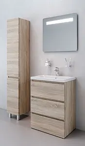 Шкаф-пенал Am.Pm Gem S 30 R светлый дуб M91CSR0306OF Шкаф-пенал Am.Pm Gem S 30 R светлый дуб M91CSR0306OF, 4