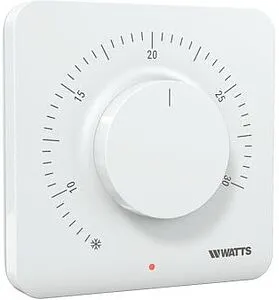 Проводной комнатный терморегулятор НО/НЗ 24/230В WATTS WT-A03 HC белый P08017, 1