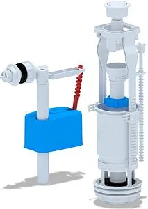 Комплект арматуры для бачка однорежимный ½&quot; пластик боковой Ани Пласт Эконом WC6050, 1