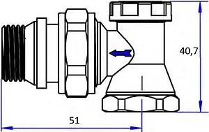 Вентиль запорный угловой ½" в/н IVANCI IVC.103004.N.03 Вентиль запорный угловой ½" в/н IVANCI IVC.103004.N.03, 2