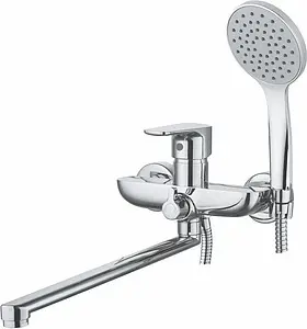 Смеситель для ванны с длинным изливом Gross Aqua Evo хром 7121297C-35L(F) Смеситель для ванны с длинным изливом Gross Aqua Evo хром 7121297C-35L(F), 1