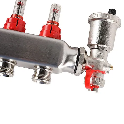 Группа коллекторная с расходомерами 5 отводов 1&quot;в/в x ¾&quot;ек Rommer RMS-1210-000005