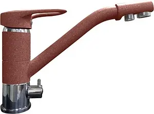 Смеситель для кухни с подключением к фильтру GranFest красный марс 2624-1 красный марс Смеситель для кухни с подключением к фильтру GranFest красный марс 2624-1 красный марс, 1