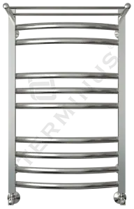 Полотенцесушитель водяной лесенка Terminus Енисей+ с полкой П10 500х840 полированная сталь 4620768886706, 1