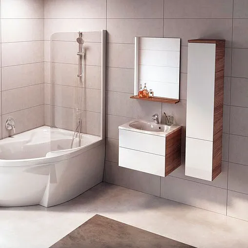 Тумба под умывальник подвесная Ravak SD Rosa II 76 белый/капучино X000001295