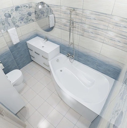 Ванна акриловая Triton Скарлет 167x96 L Н0000000215