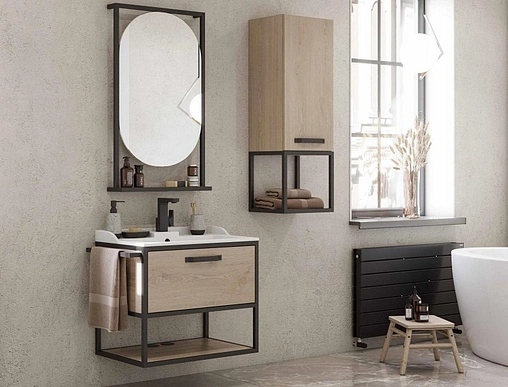 Зеркало Aquaton Лофт Фабрик 50 дуб эндгрейн 1A242502LTDU0