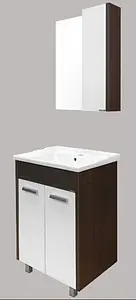 Тумба-умывальник напольная Comforty Барселона 60 белый/венге 00003124186CF Тумба-умывальник напольная Comforty Барселона 60 белый/венге 00003124186CF, 5