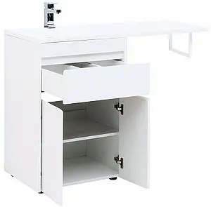 Тумба-умывальник напольная над стиральной машиной Aquanet Токио 120 L белый 00237746+00235499 Тумба-умывальник напольная над стиральной машиной Aquanet Токио 120 L белый 00237746+00235499, 4