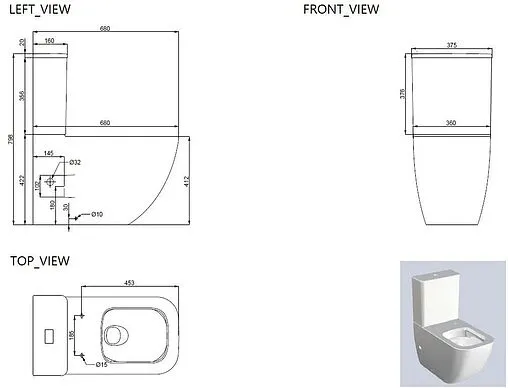 Чаша унитаза Allen Brau Liberty 3 белый 4.33013.20
