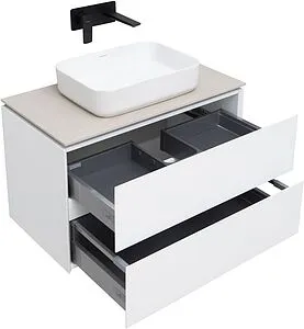 Тумба-умывальник подвесная Allen Brau Infinity 85 белый 1.21001.WM+, 4