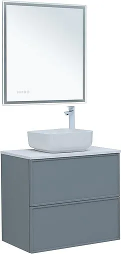 Тумба-умывальник Aquanet Арт 75 мисти грин 00313275+00318925