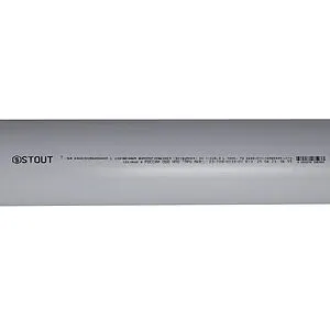 Труба канализационная внутренняя бесшумная D=110мм L=1000мм Stout SKB-0002-110100, 4