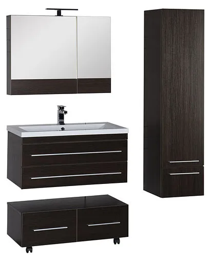 Шкаф-зеркало Aquanet Нота 90 L венге 00159110 Шкаф-зеркало Aquanet Нота 90 L венге 00159110