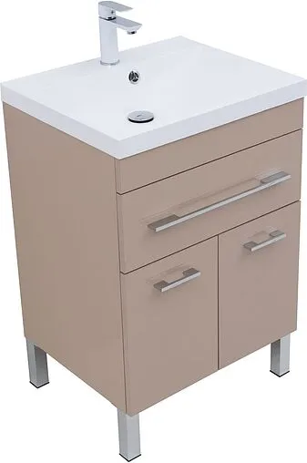 Тумба-умывальник напольная Aquanet Верона 60 капучино 00304534+00281220