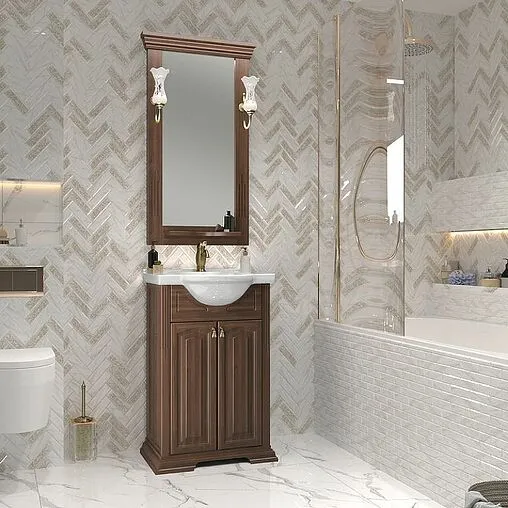 Тумба-умывальник напольная Opadiris Риспекто 55 орех антикварный 00-00005752+4620008199344