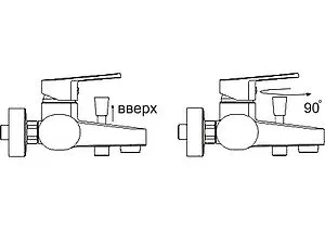 Смеситель для ванны Wasserkraft Dinkel хром 5801, 5