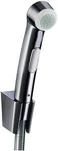 Гигиенический душ с держателем Hansgrohe полированный чёрный хром 32129330, 1