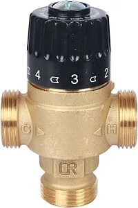 Трехходовой термостатический смесительный клапан ¾&quot; +30...+65°С Kvs 1.8 Stout SVM-0125-186520, 2