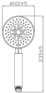 Лейка ручного душа Gross Aqua Moderna хром GA4051 Лейка ручного душа Gross Aqua Moderna хром GA4051, 2