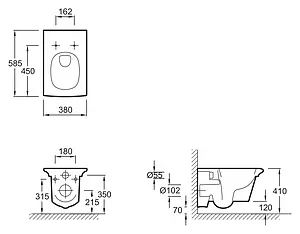 Унитаз подвесной Jacob Delafon Stillness белый E1303-00 Унитаз подвесной Jacob Delafon Stillness белый E1303-00, 2
