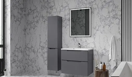 Тумба под умывальник подвесная Raval Wector 70 антрацит Wct.01.70/P/A/MD