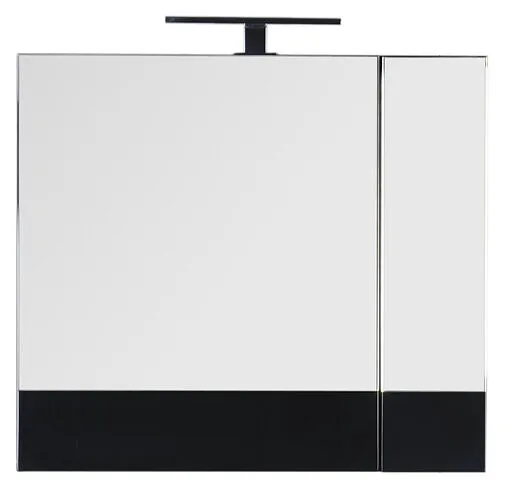 Шкаф-зеркало Aquanet Нота 75 чёрный 169190