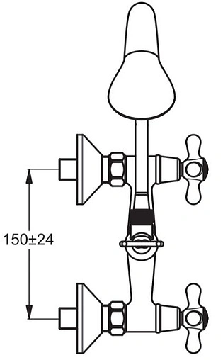 Смеситель для душа Vidima Retro хром BA131AA