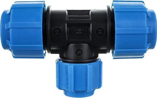 Тройник компрессионный редукционный 25мм x 20мм x 25мм ТПК-Аква 51252025