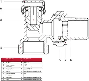 Вентиль запорный угловой ¾&quot; в/н Itap 3960034, 3